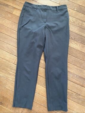 White House Black Market Straight-Leg Dress Pants in Charcoal size 8